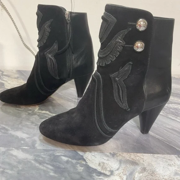 Isabel Marant Leather & Ankle Boots Size 37 - Picture 13 of 16
